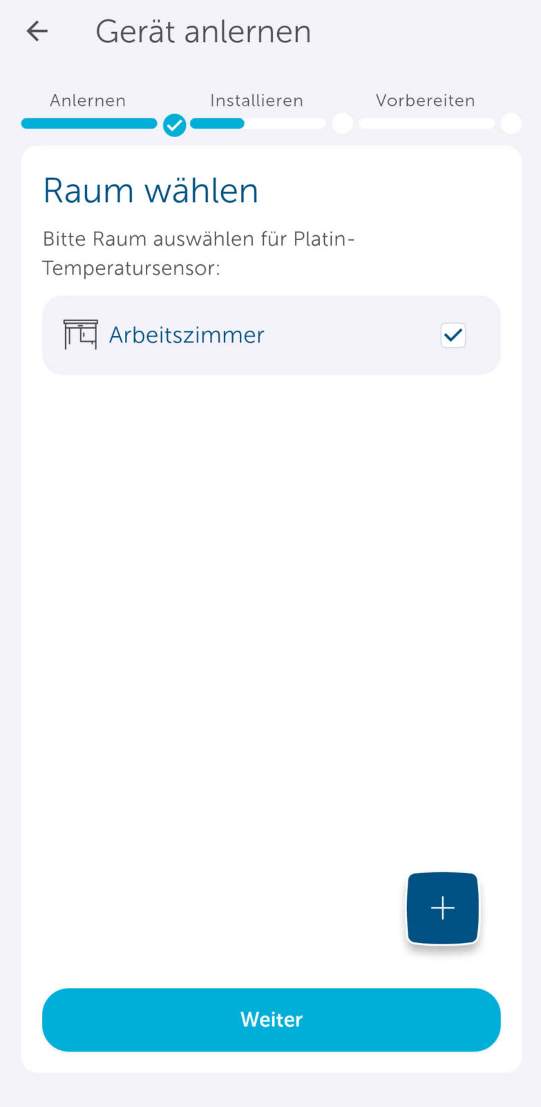 Bild 18: Einrichtungsassistent zum Anlernen