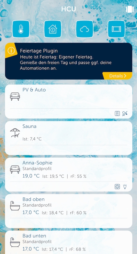 Bild 3: Benachrichtigung auf dem Homescreen