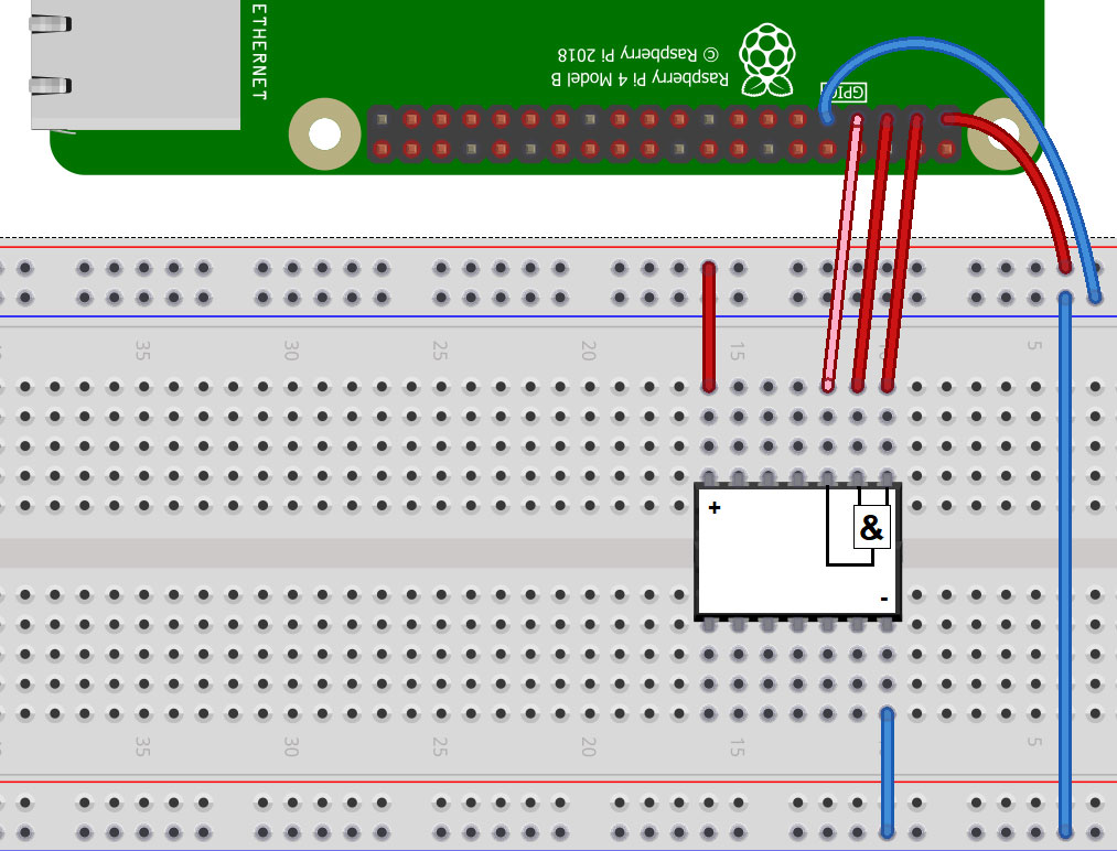 Schaltung zum Logik-Analyzer mit PAD-AND-Gate-Modul