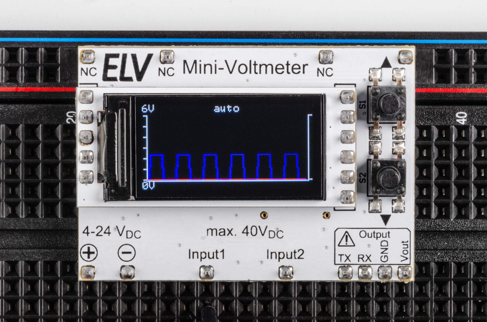 Logikpegelverlauf an Port 18 auf dem Mini-Voltmeter