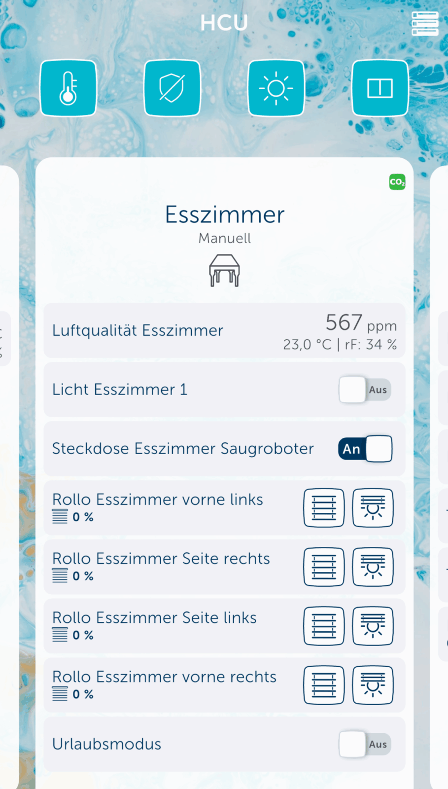 Bild 9: CO2-Messung in der Homematic IP App