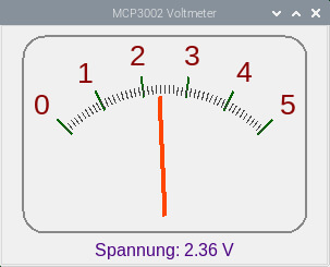 Bild 6: Virtuelles analoges Voltmeter