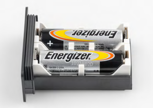 Bild 18: Fertiges Batteriefach mit eingelegten Batterien