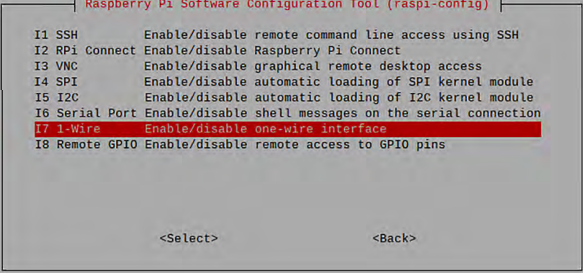 Bild 3: Freischalten des One-Wire-Interfaces