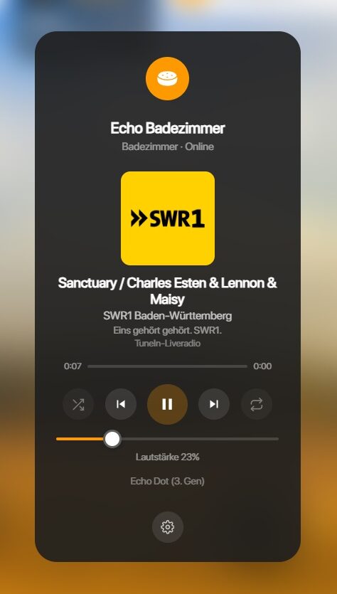 Bild 2: Dialog-Screen zu Amazon Alexa-Geräten
