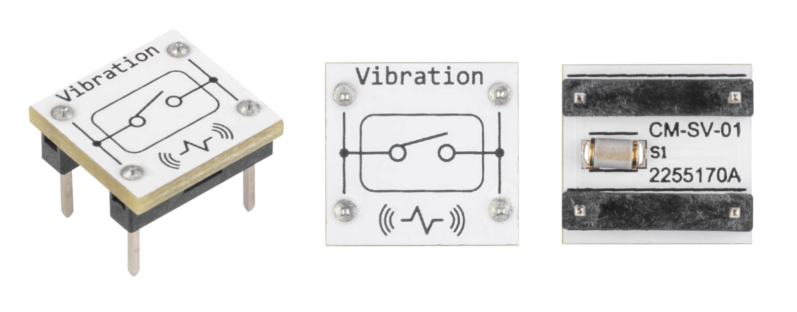 Bild 1: Vibrationssensor auf einer PAD-Platine verbaut