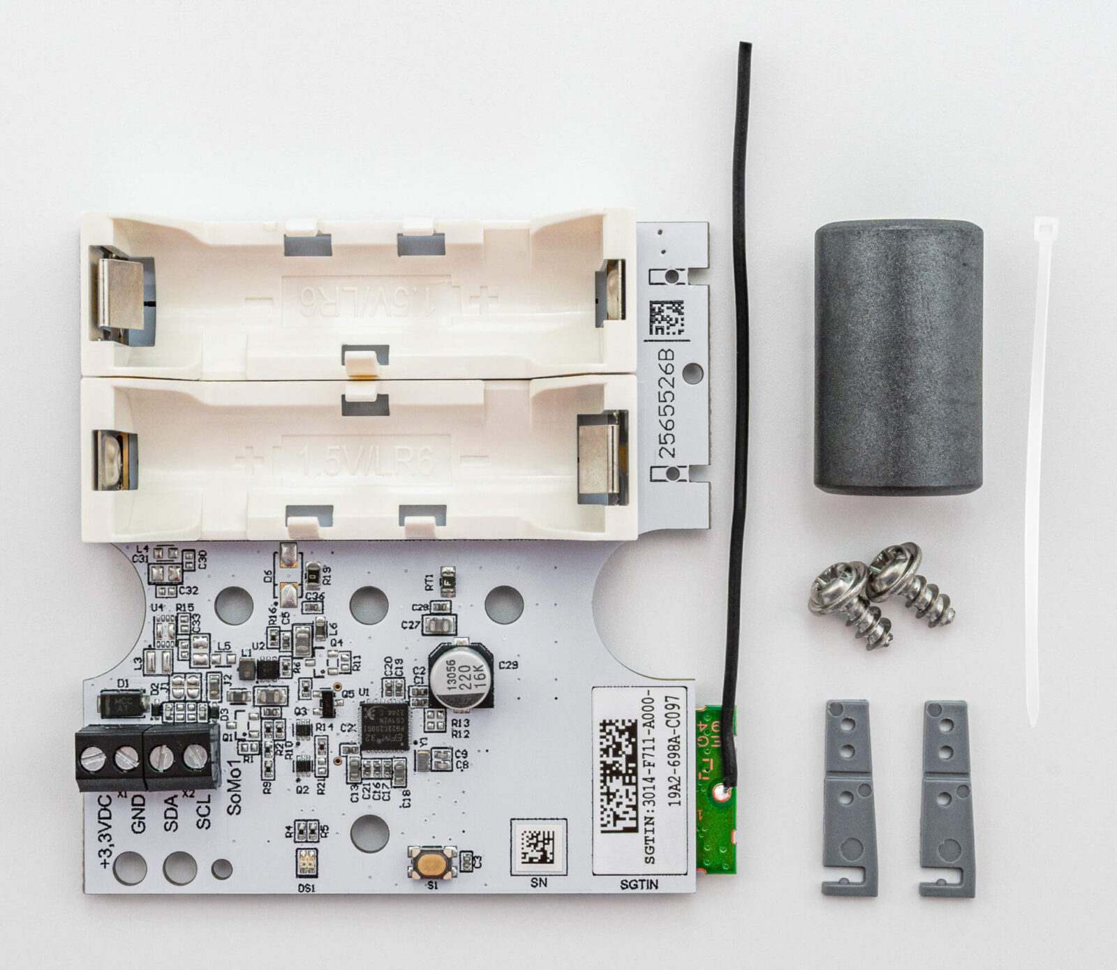 Bild 1: Lieferumfang des Bodenfeuchtesensor Interface ELV-SH-SMSI