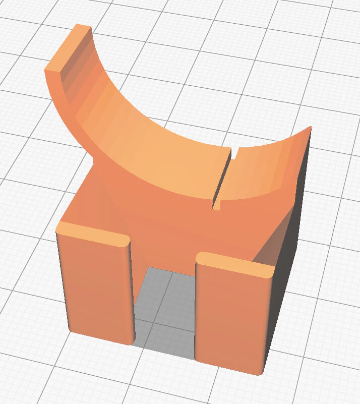 Bild 1: Ausrichtung des Halters auf der Bauplattform