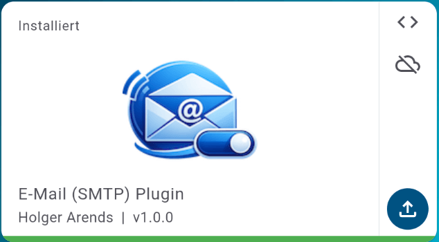 Bild 1: Plug-In "Emailversand" für die Home Control Unit