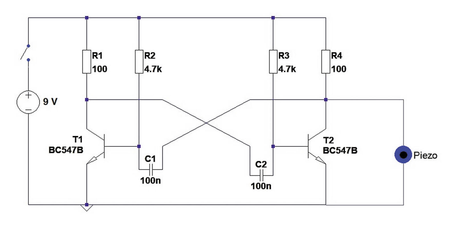 Bild 2: Schaltbild zum Morsetrainer