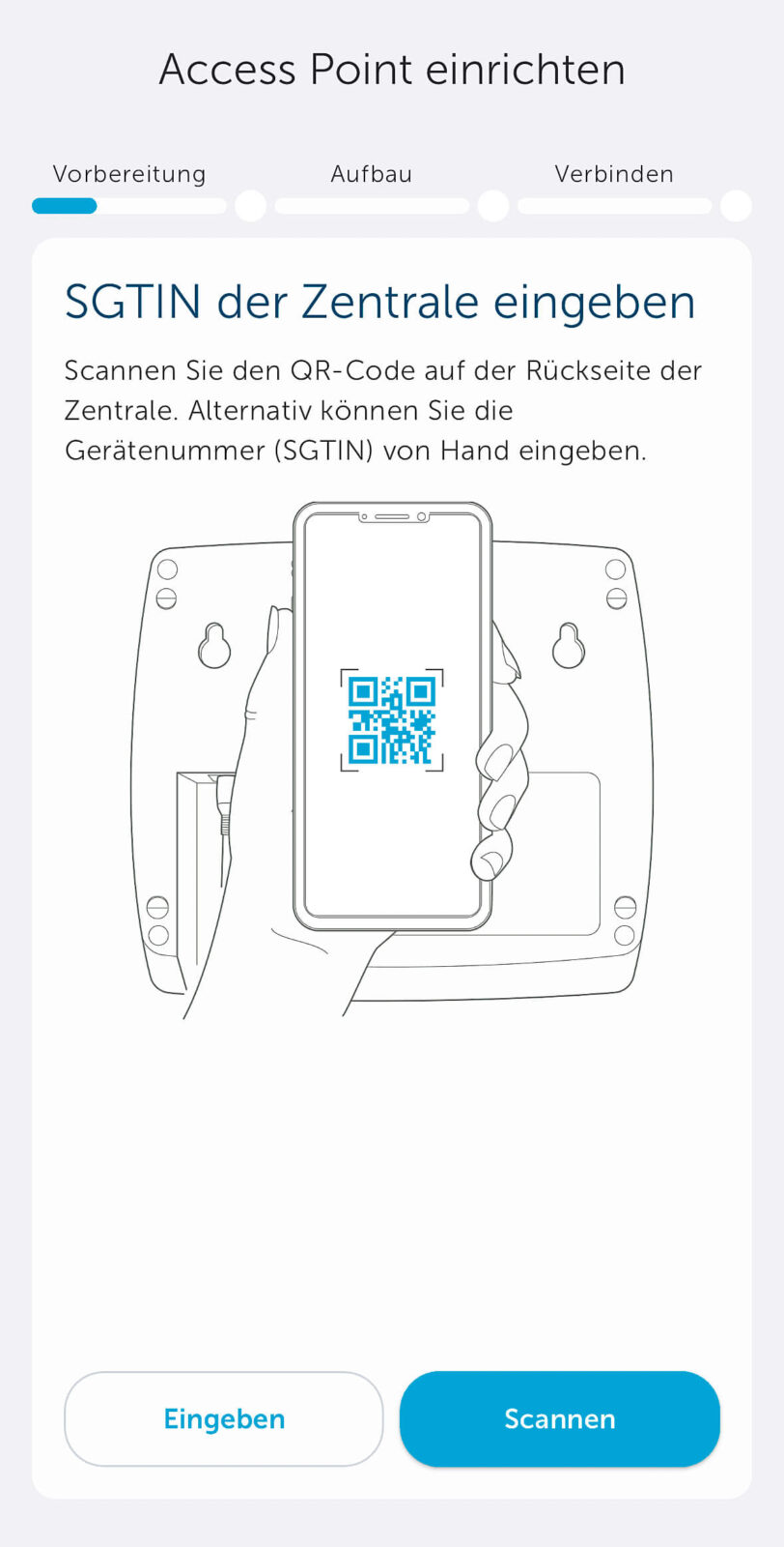 Bild 3: Ersteinrichtung der HCU1 mit der Homematic IP App