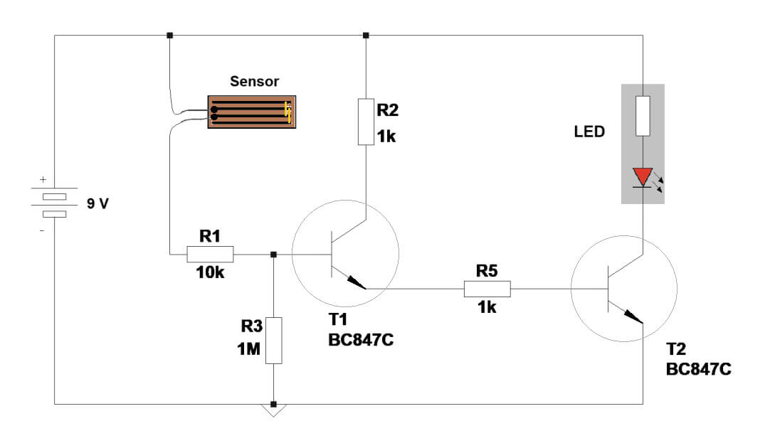 Bild 3: Schaltung zum Regenmelder