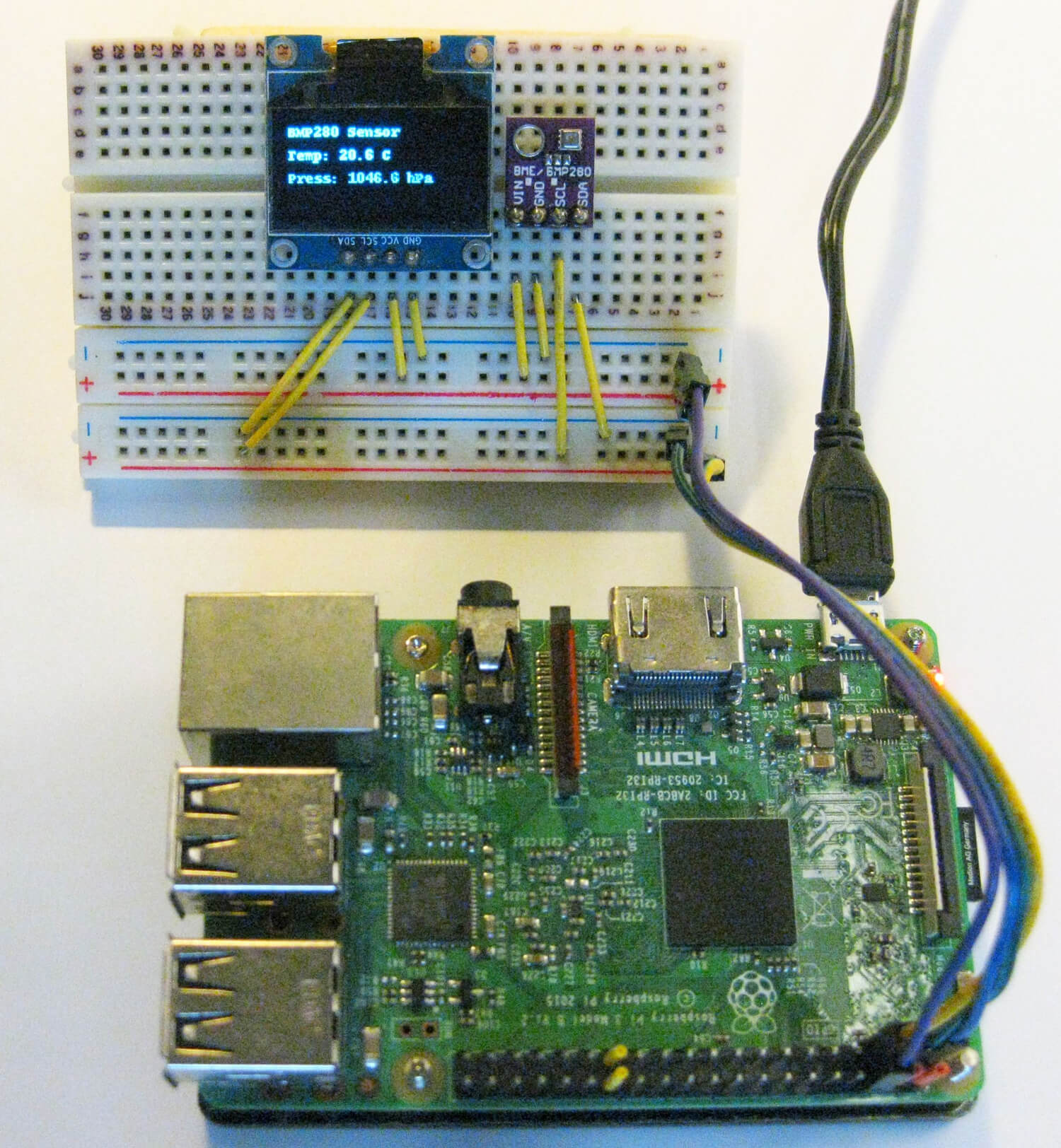 I²C-Bus am Raspberry Pi mit Python: Sensoren & OLED ansteuern