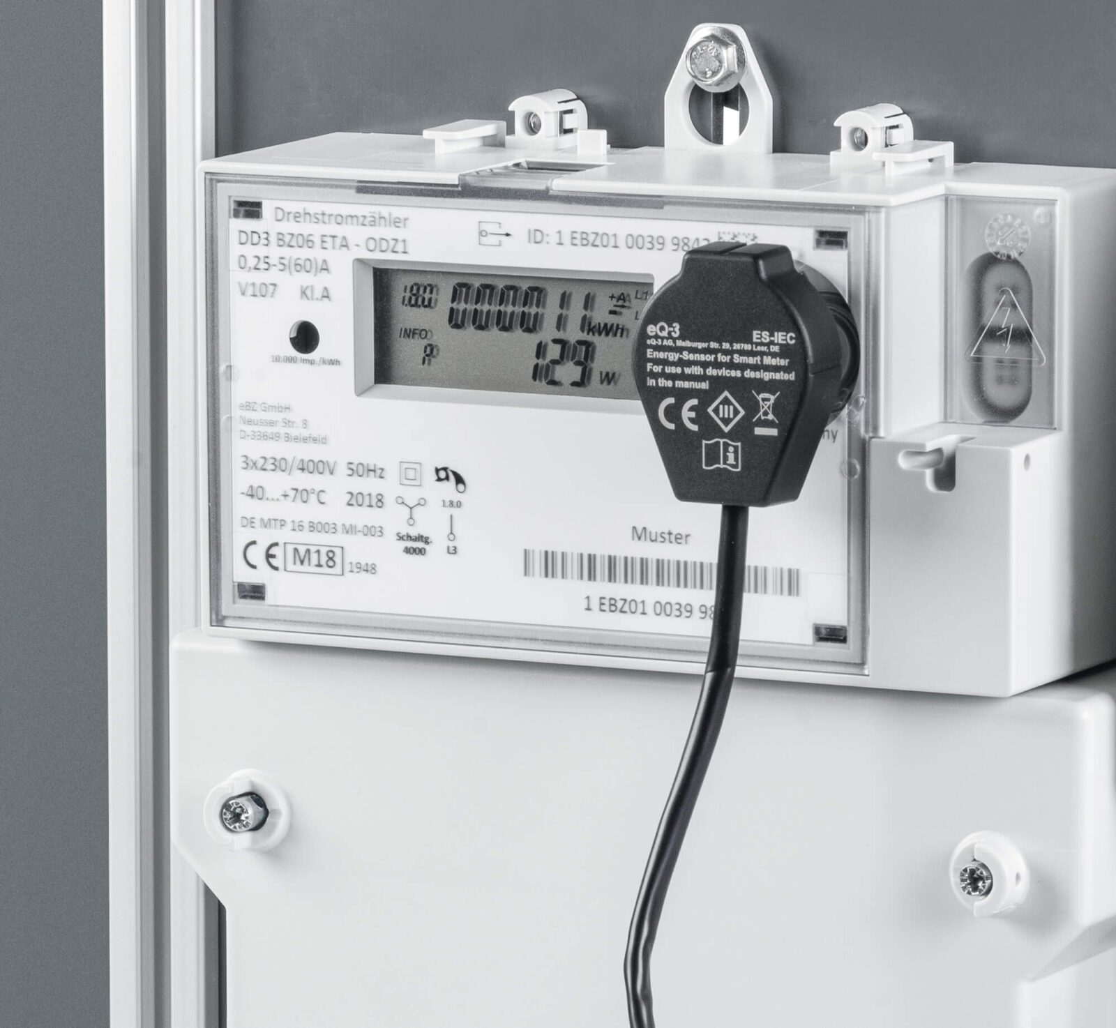 Bild 3: Montierter ES-IEC-Sensor