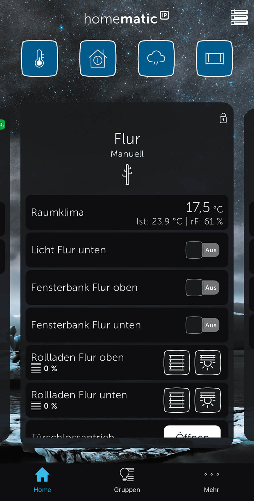 Bild 4: Neue Features der Homematic IP App: Darkmode, eigene Hintergrundbilder und Gruppenassistent