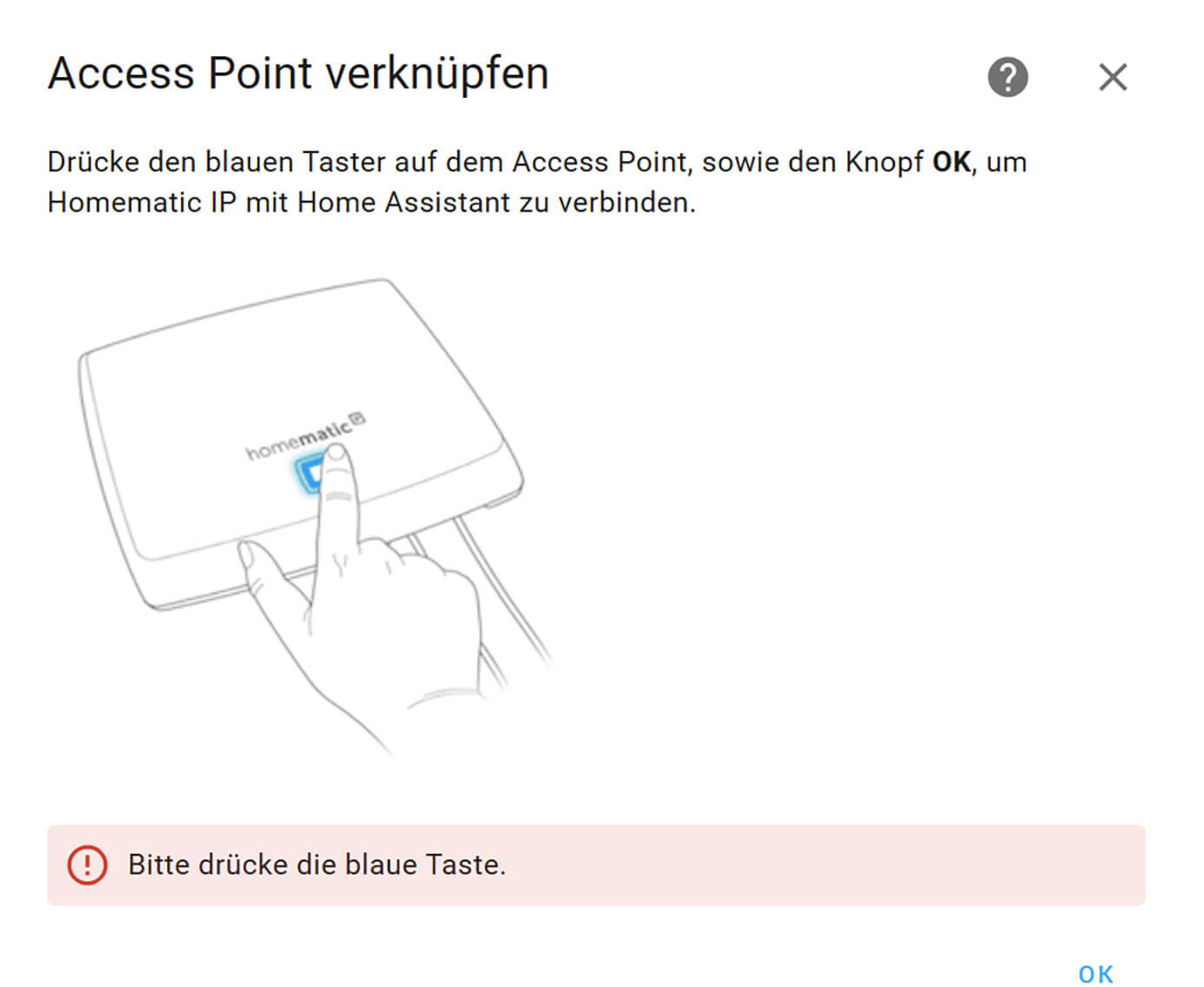 Bild 4: Access Point mit Home Assistant verknüpfen