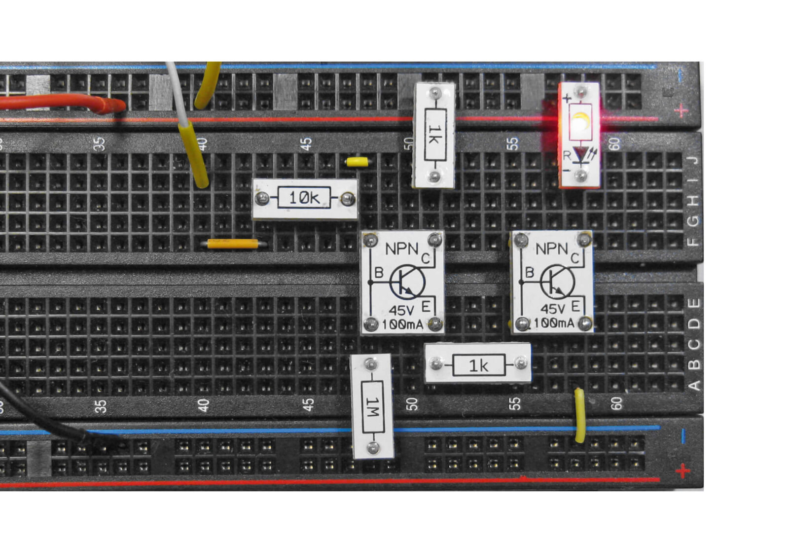Bild 4: Aufbau zur Regenmelderschaltung