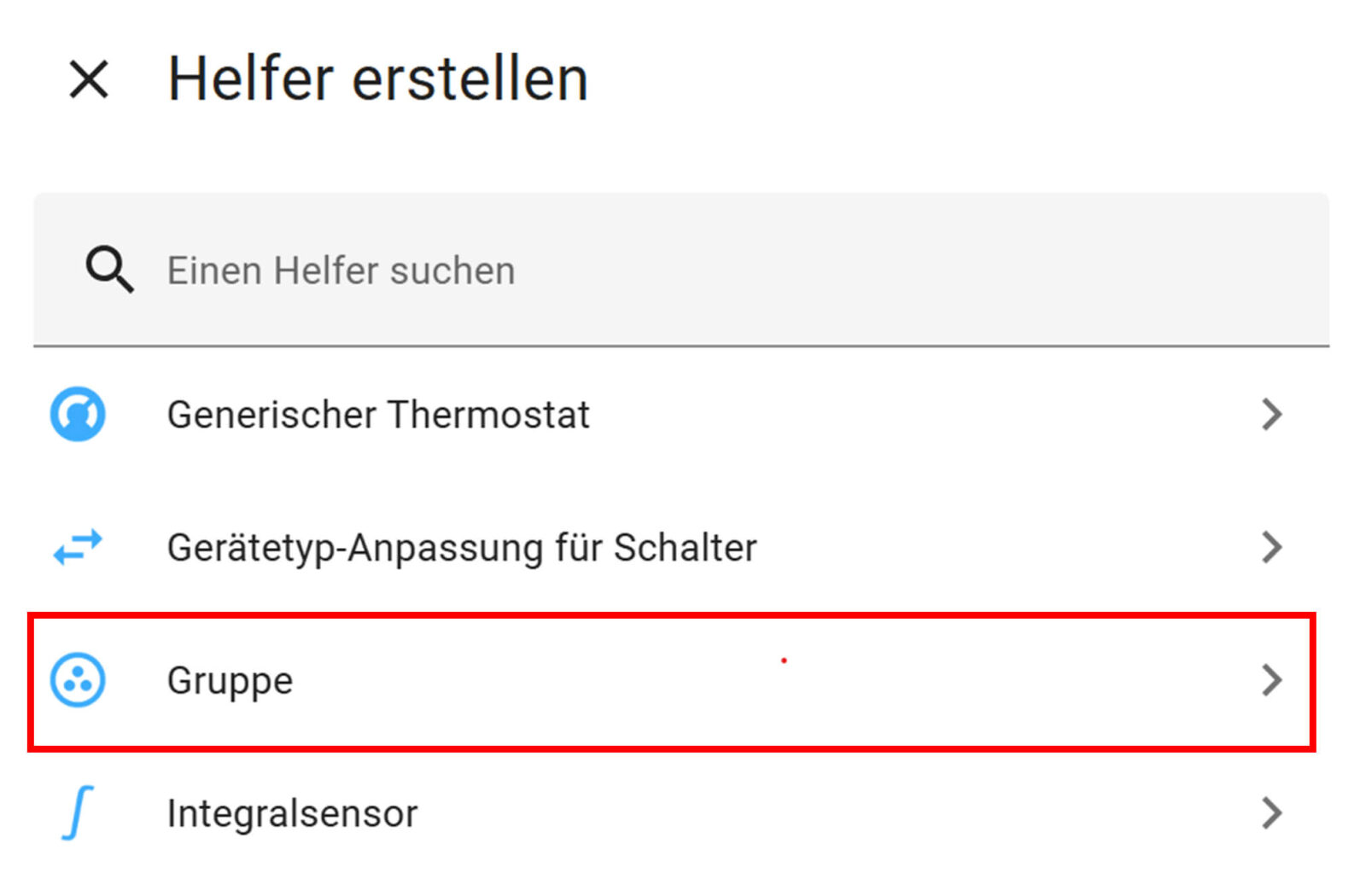 Bild 7: Gruppen-Integration auswählen