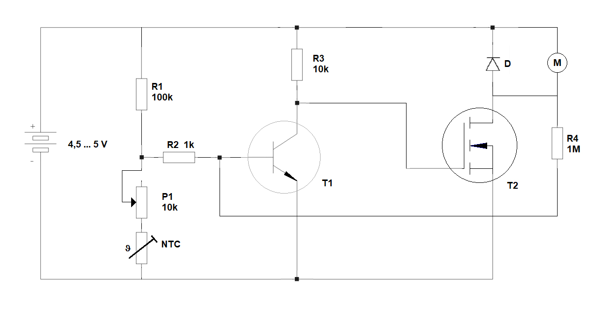 Bild 7: Schaltbild zum automatischen Ventilator
