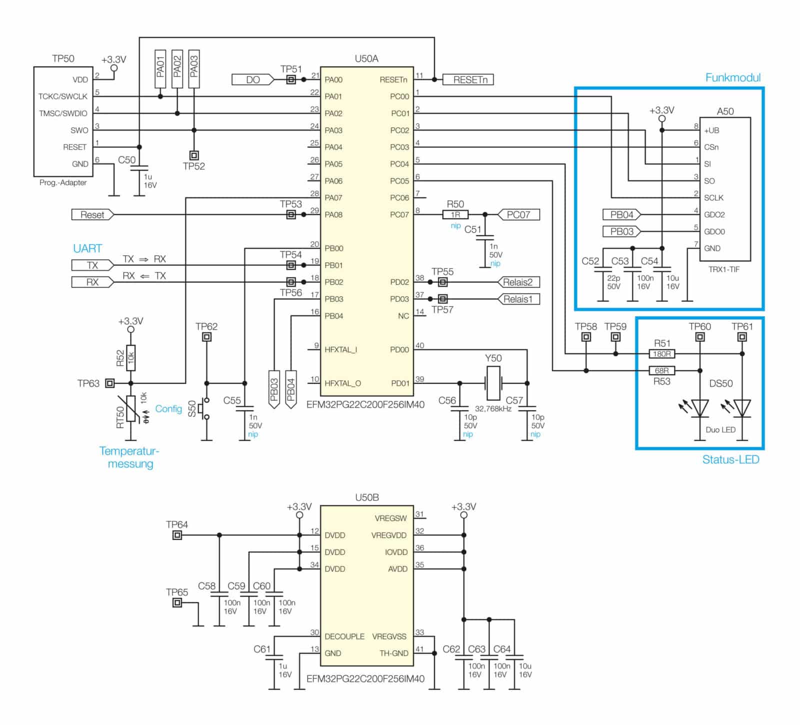 Bild 7: Schaltplan Controller und Funkmodul