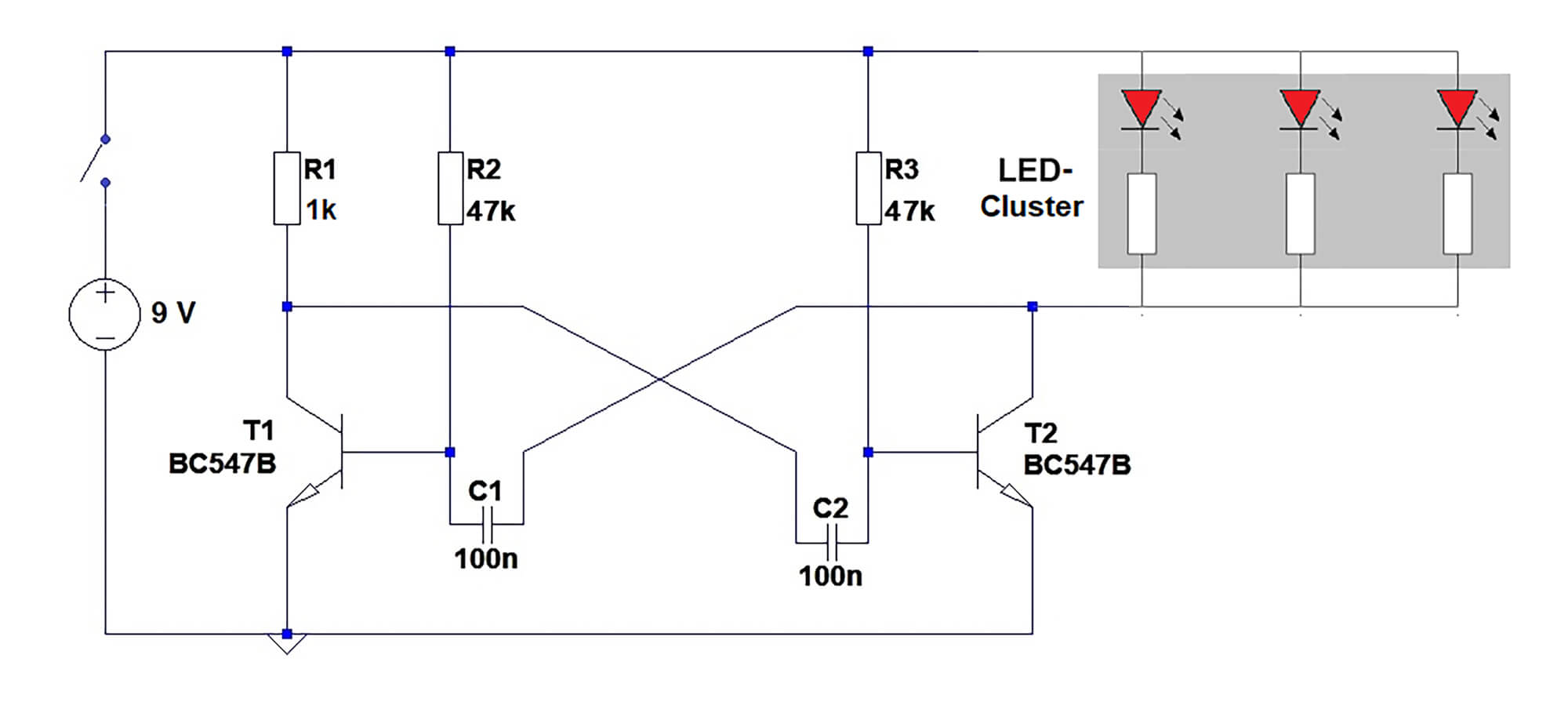 Bild 7: Schaltbild zum optischen Tonsignalsender