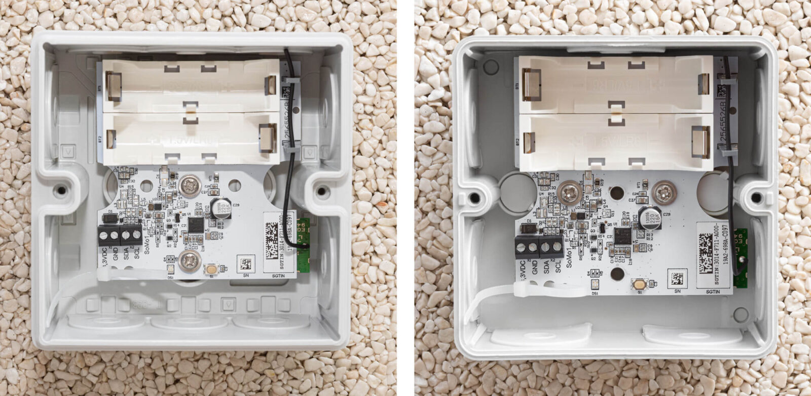 Bild 7: Platine in den beiden Abox-Gehäusen festschrauben