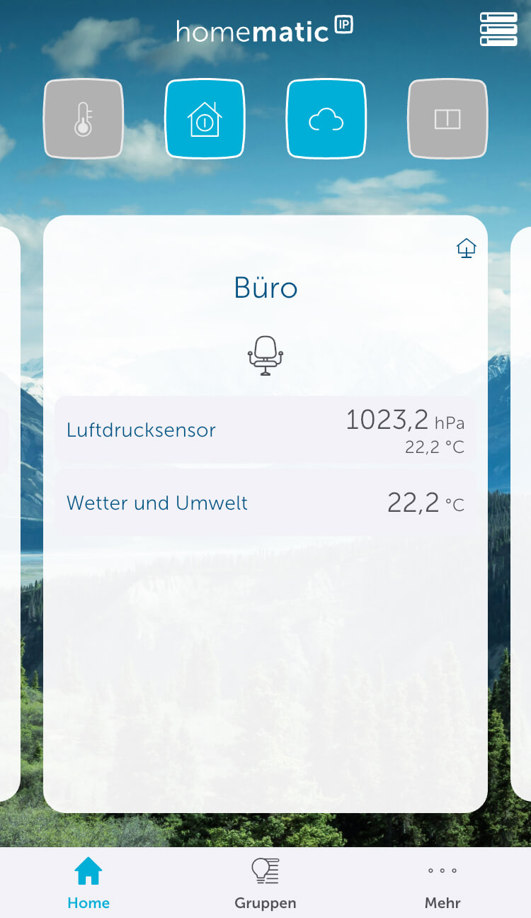 Bild 8: Ansicht in der Raumübersicht