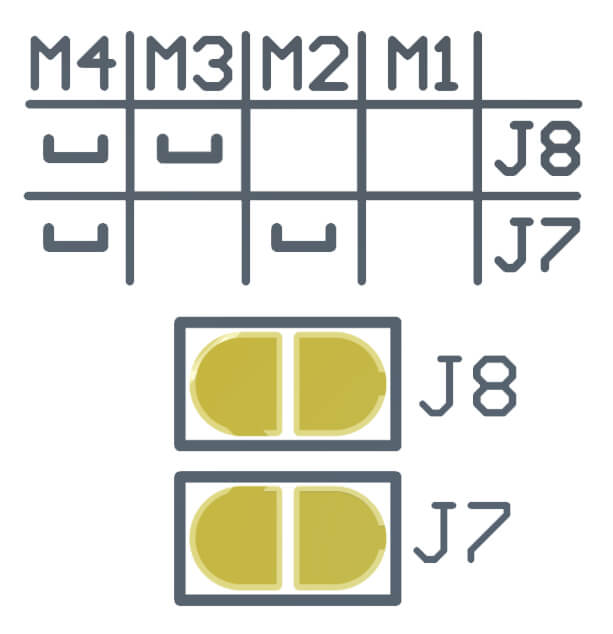 Bild 9: Tabellenaufdruck auf der Platinenunterseite