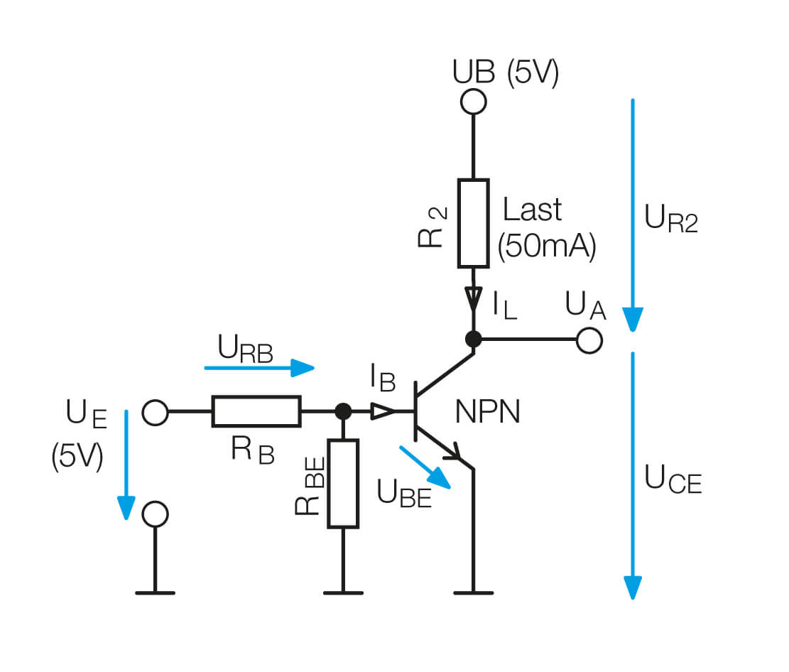 Bild 9: Grundschaltungen zur Berechnung von RB