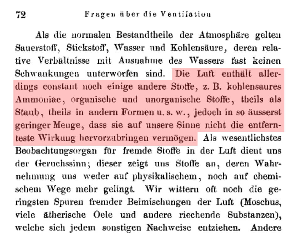 Bild 9: Max Pettenkofer kann als Vater der Luftqualitätsbestimmung und Lüftungstechnik bezeichnet werden. Er hielt CO2 noch für die IAQ-bestimmende Komponente.