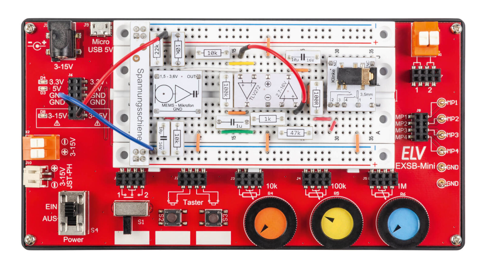 Bild 9: Audioverstärker, aufgebaut auf einem EXSB-Mini