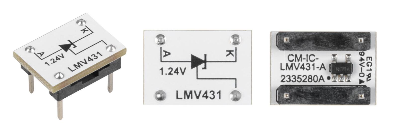 Bild 9: Die PAD-Platine des CM-IC-LMV431 (Shunt-Regler)
