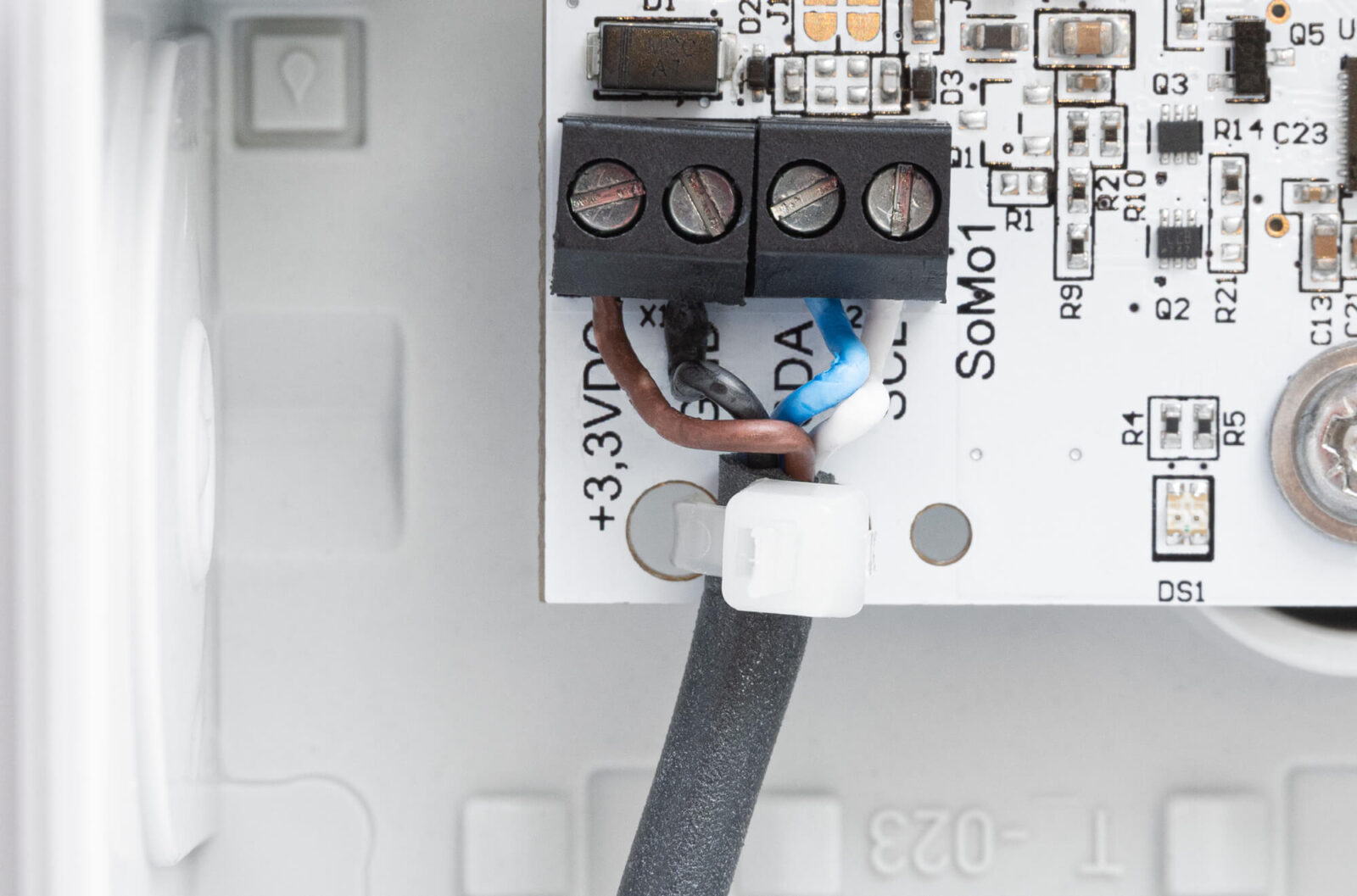 Bild 9: Anschluss der Sensorleitungen