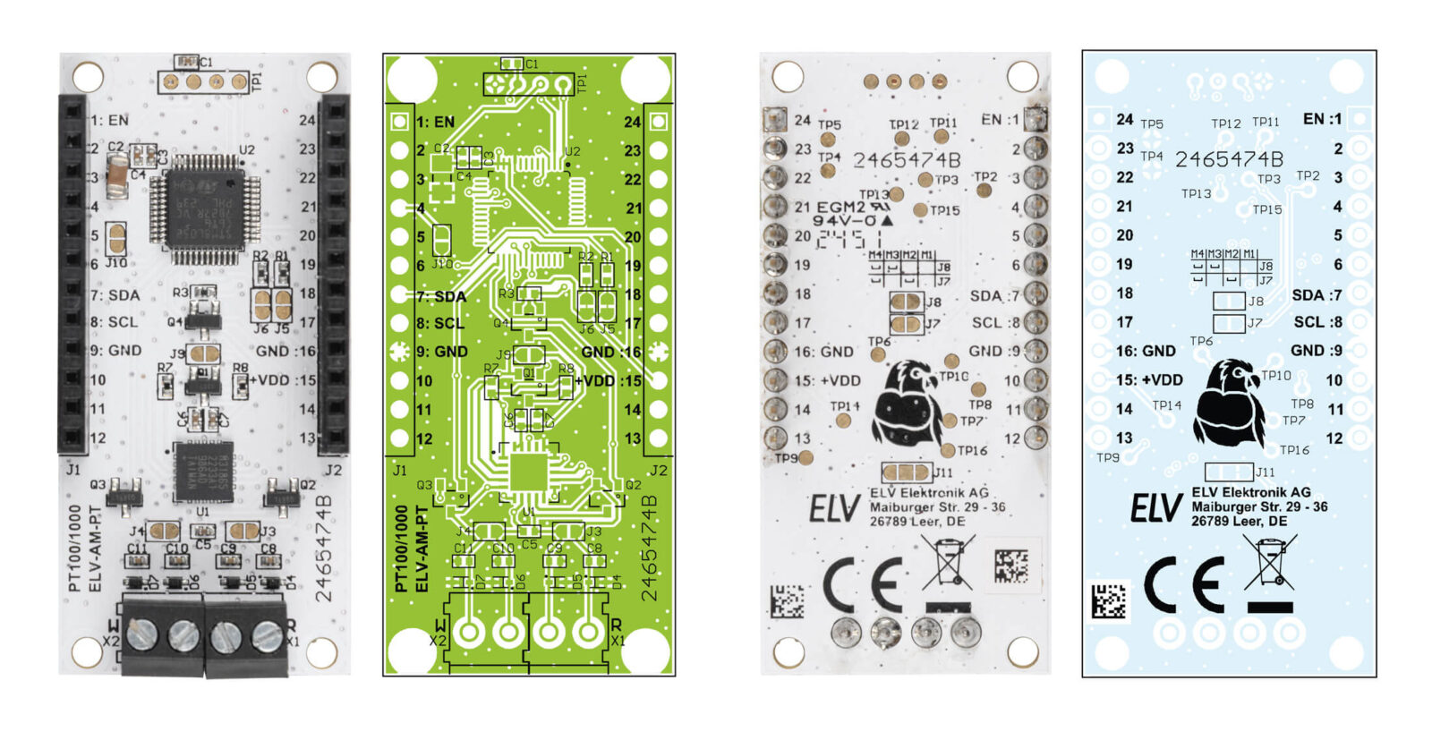 Bild 10: Platinenfotos und Bestückungsdrucke