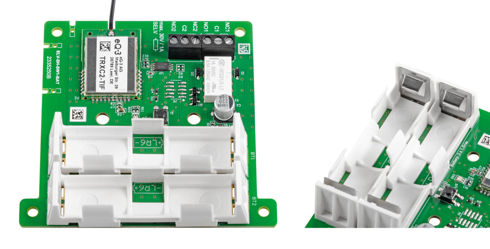 Bild 10: Einsetzen der Batteriehalter