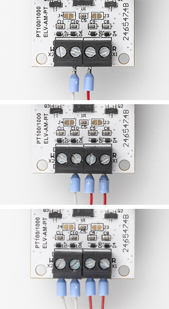 Bild 11: Anschluss je nach Aderanzahl