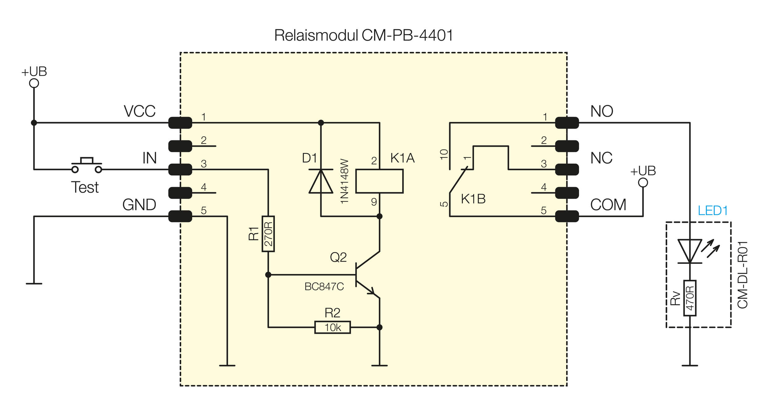 Bild 11: Fertiges Relaismodul aus dem PAD-PRO-EXSB-Set