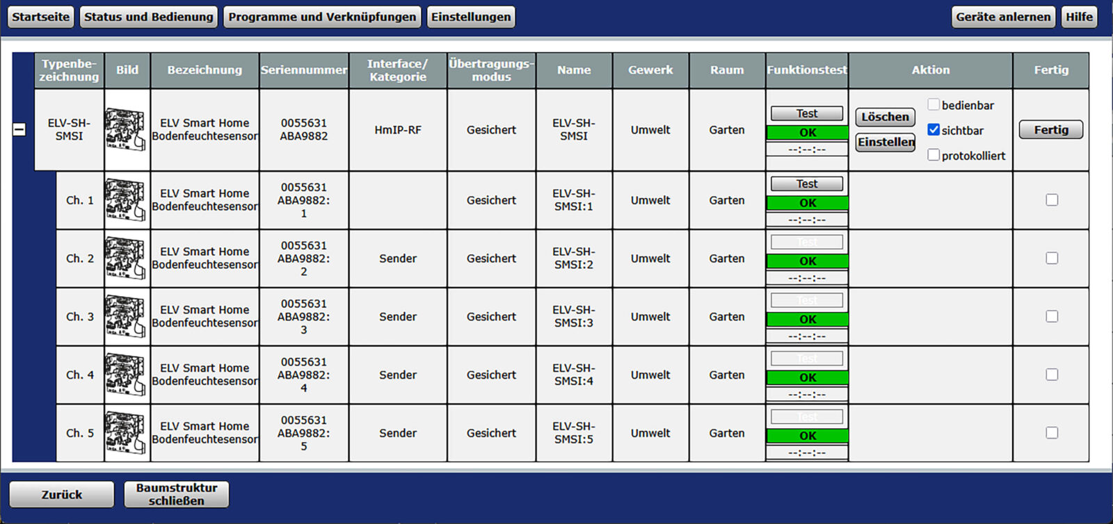 Bild 12: Namensvergabe und Zuordnung von Gewerk und Raum im Posteingang