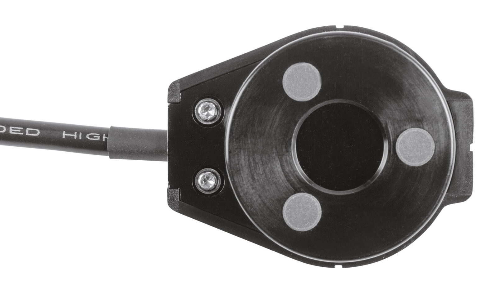 Bild 12: Als letzter Schritt erfolgt das Einkleben der drei Gummifüße in das Gehäuse.