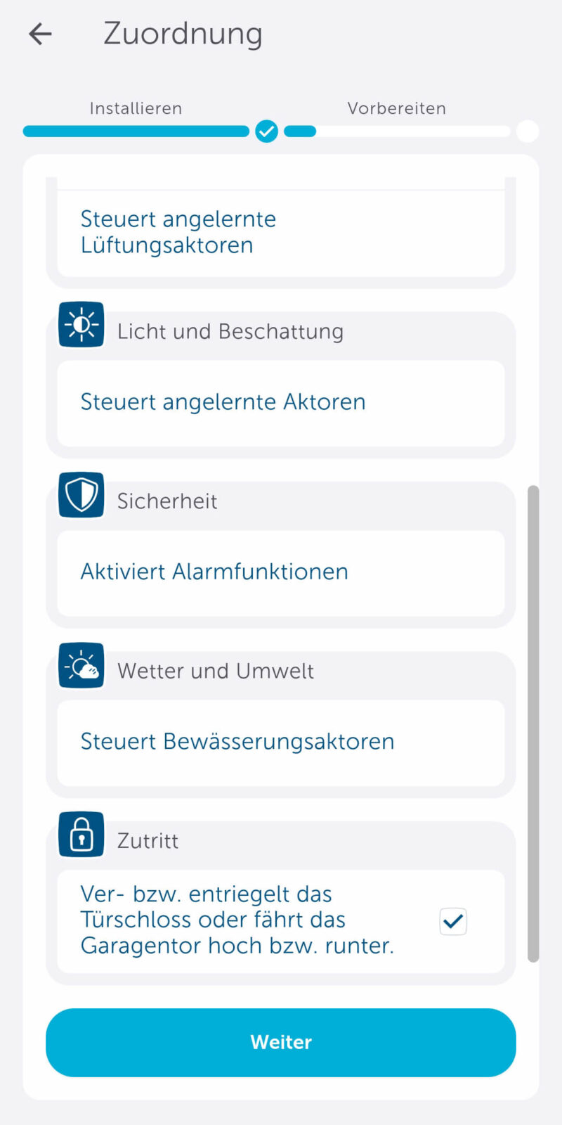 Bild 14: Funktion des Tasters definieren