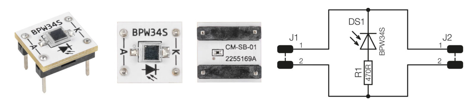 Bild 14: Der Helligkeits-/Lichtsensor BPW34S