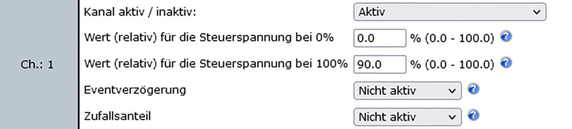 Bild 14: Anpassung des Spannungsbereichs an der CCU3