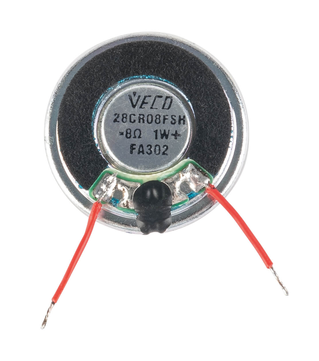 Bild 15: An den Lautsprecher werden die Verbindungsleitungen (4 cm) angelötet.