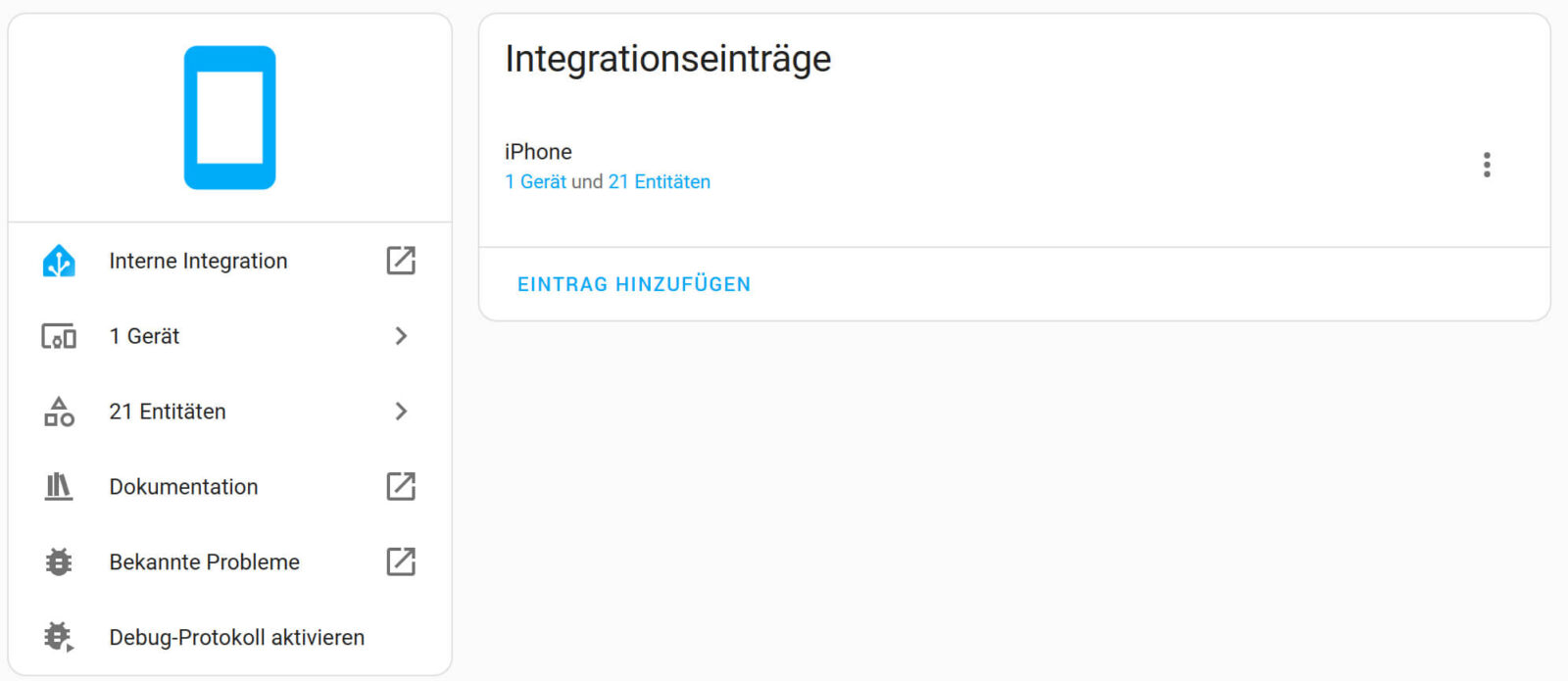 Bild 15: Übersicht der Integration „Mobile-App“