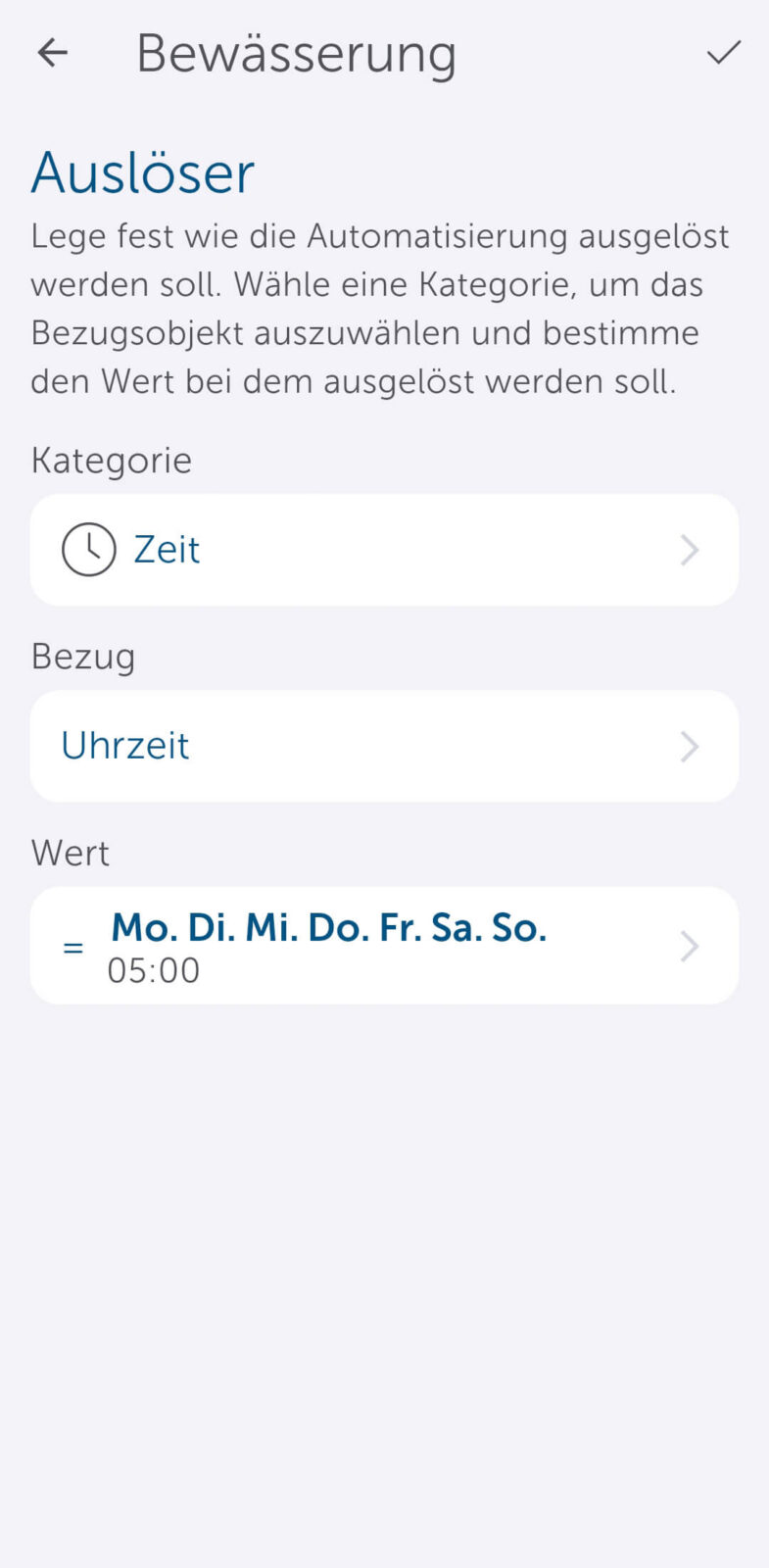 Bild 16: Automatische Bewässerung mit der Homematic IP App einrichten