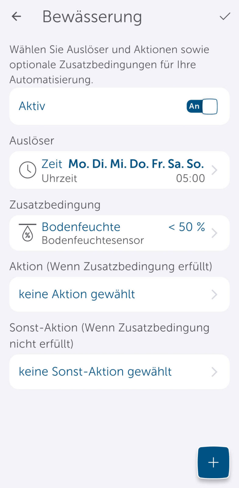 Bild 16: Automatische Bewässerung mit der Homematic IP App einrichten