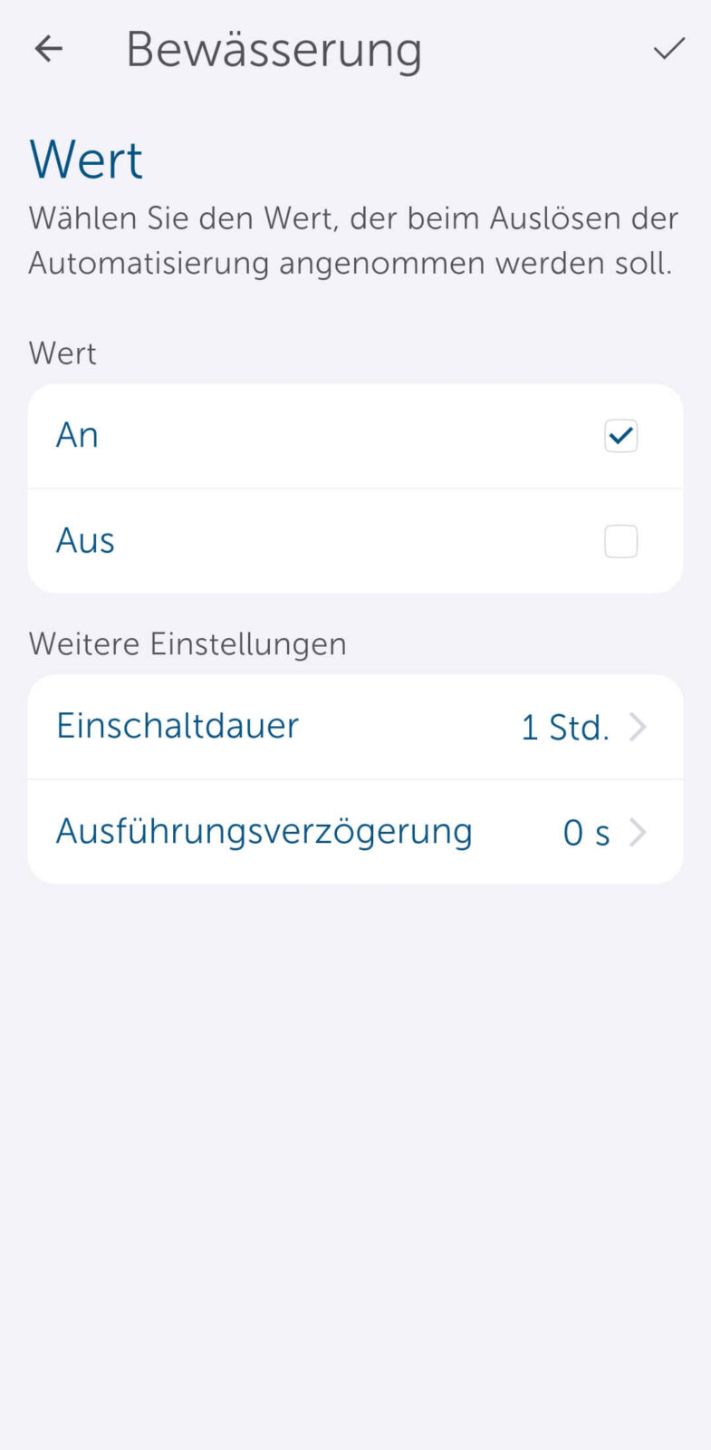 Bild 16: Automatische Bewässerung mit der Homematic IP App einrichten