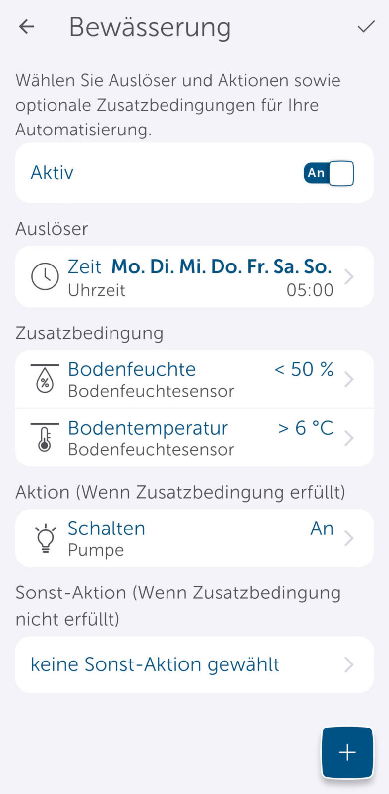 Bild 16: Automatische Bewässerung mit der Homematic IP App einrichten