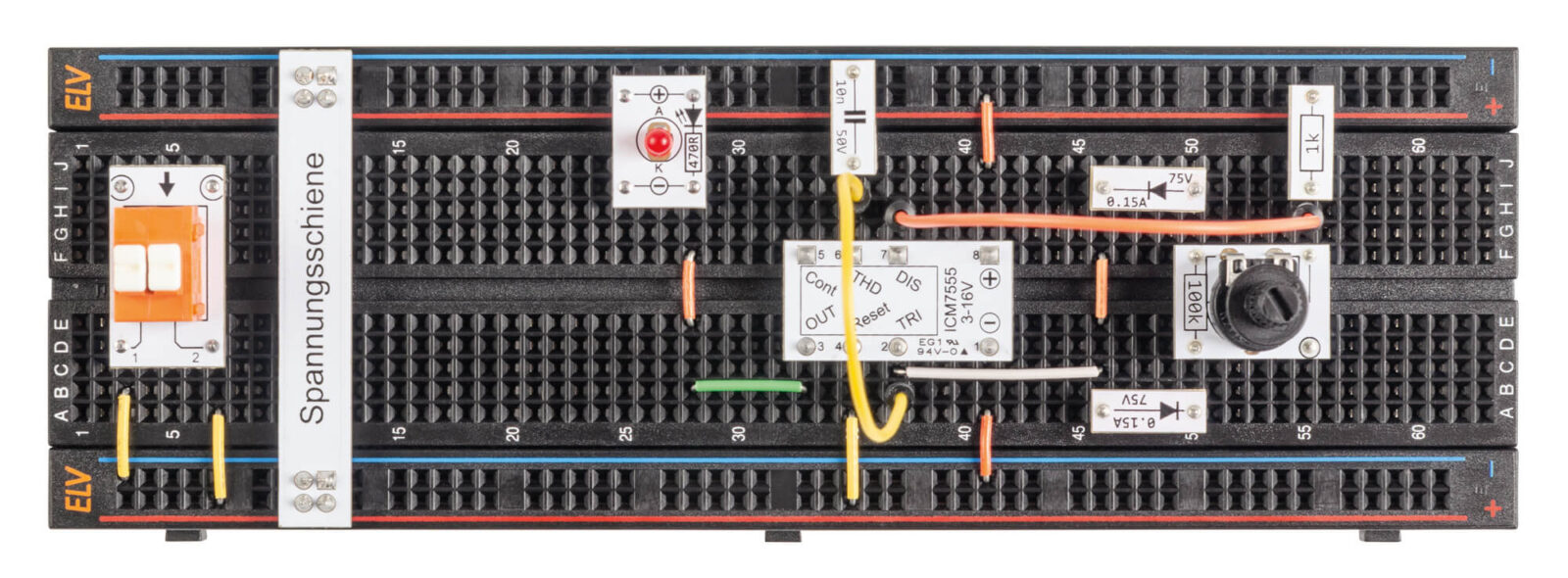 Bild 17: PWM-Generator, aufgebaut auf einem Breadboard