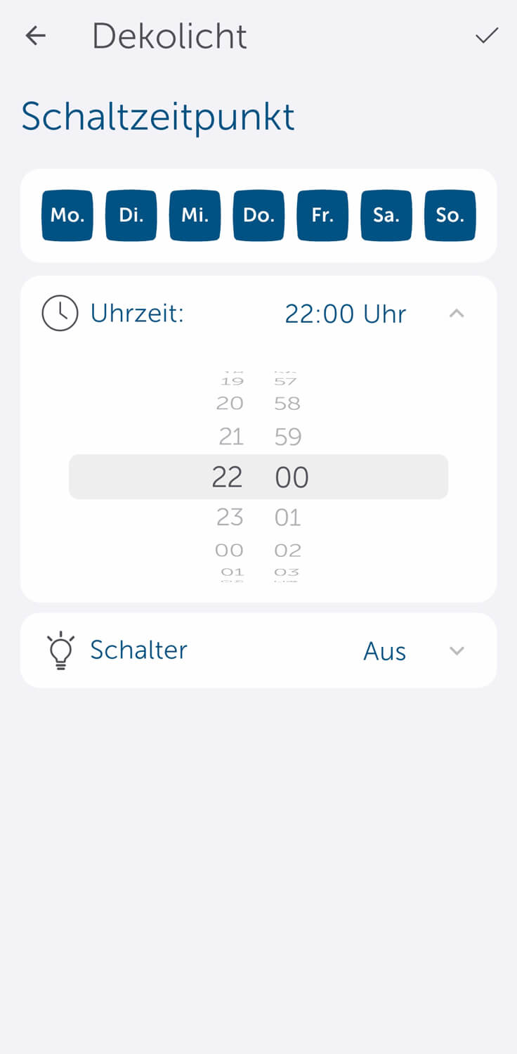 Bild 21: Zeitprofil einrichten